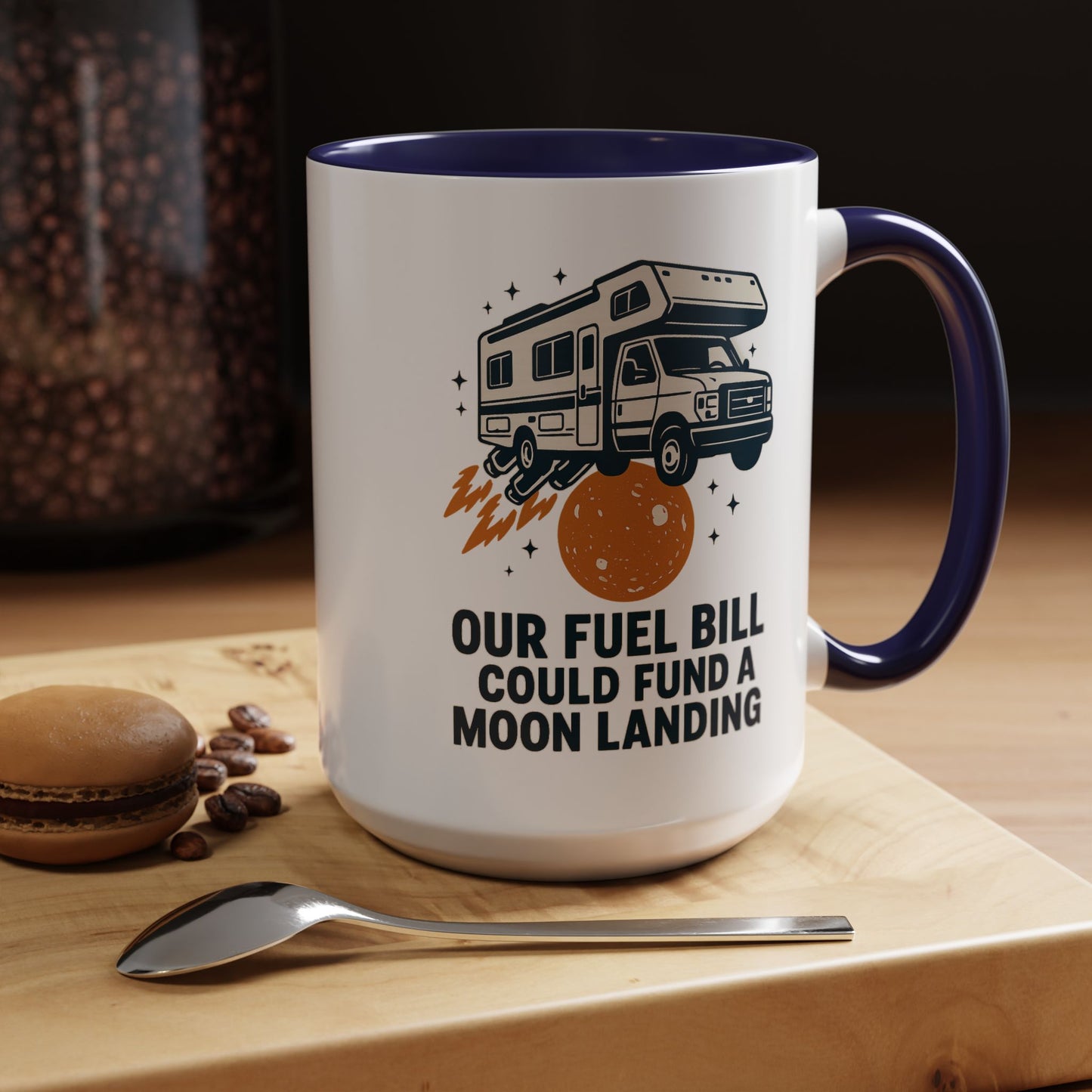 Our Fuel Bill Could Fund a Moon Landing Coffee Mug