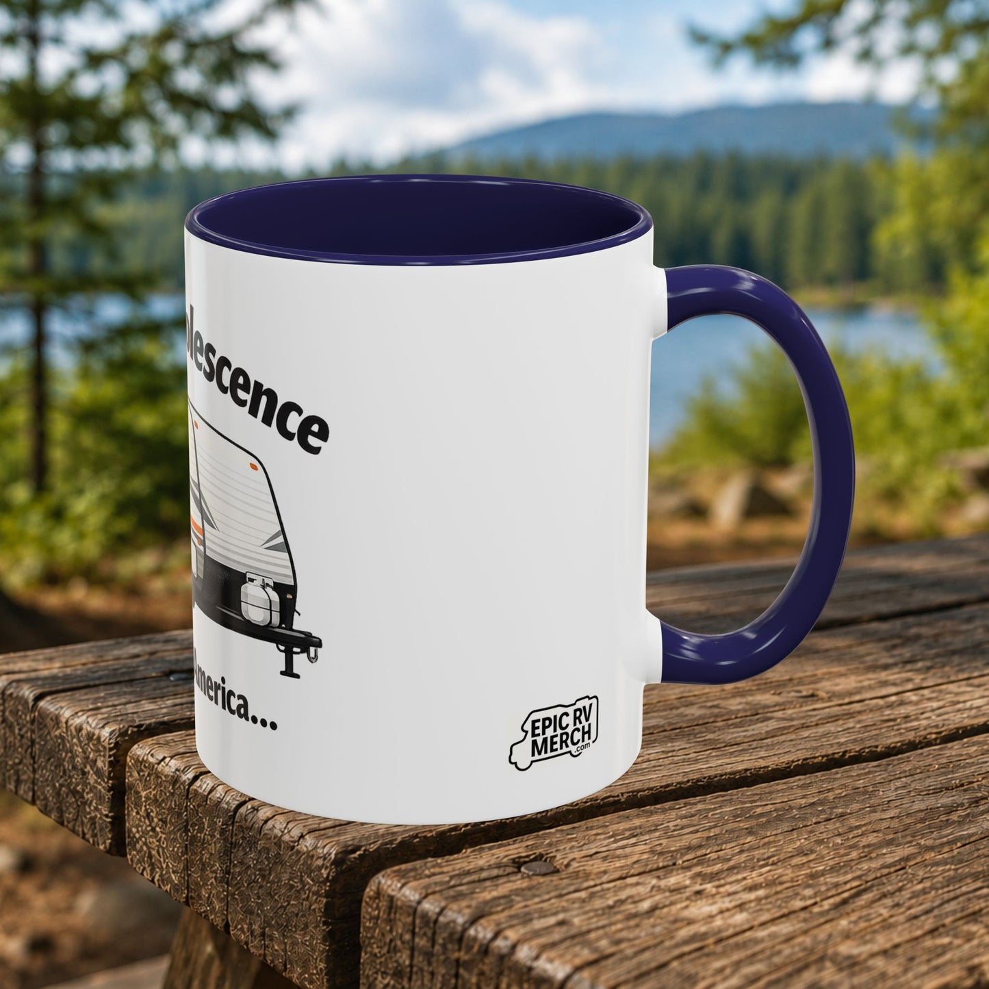 "Planned Obsolescence" RV Travel Humor Mug (11/15oz)