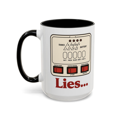 RV Control Panel "Lies..." Coffee Mug