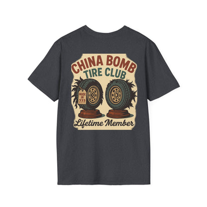 China Bomb Tire Club – Lifetime Member RV T-Shirt