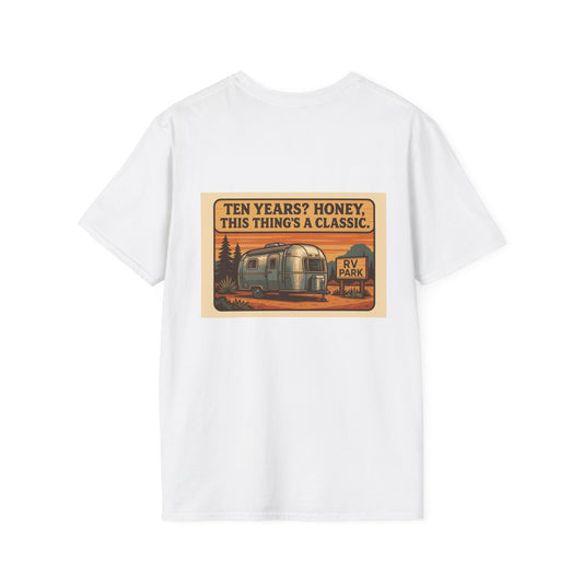 Ten Year Rulebreaker – Vintage RV T-Shirt with Retro Pocket Logo