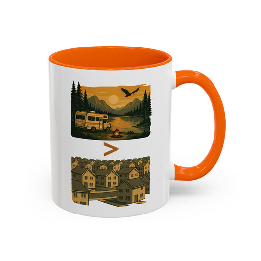 RV Life vs Suburban Life Coffee Mug