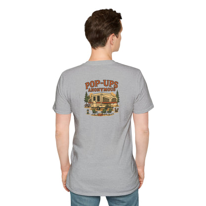 Pop-Ups Anonymous – RV Camper Humor Tee