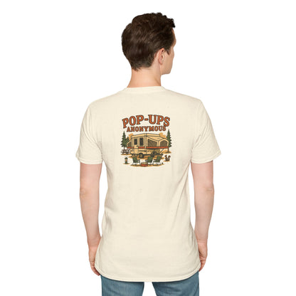 Pop-Ups Anonymous – RV Camper Humor Tee
