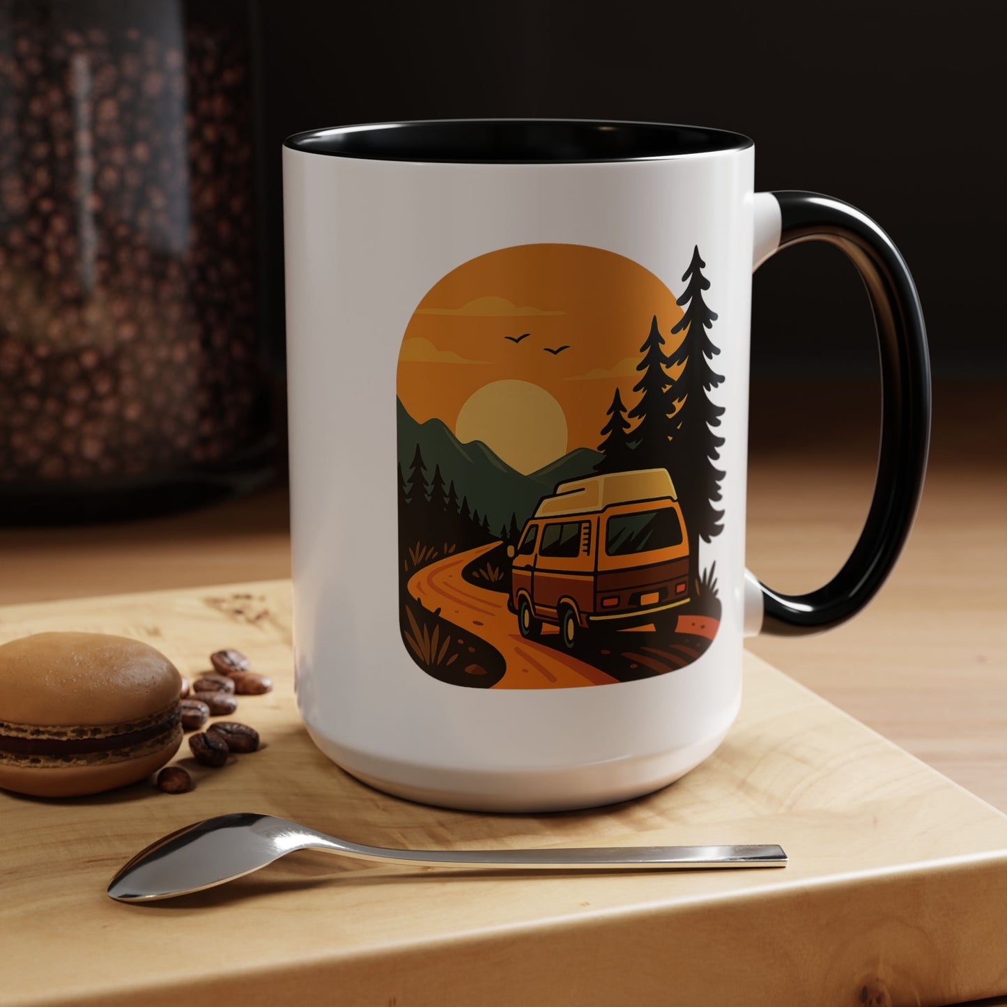 Sunset Road Trip Van Mug