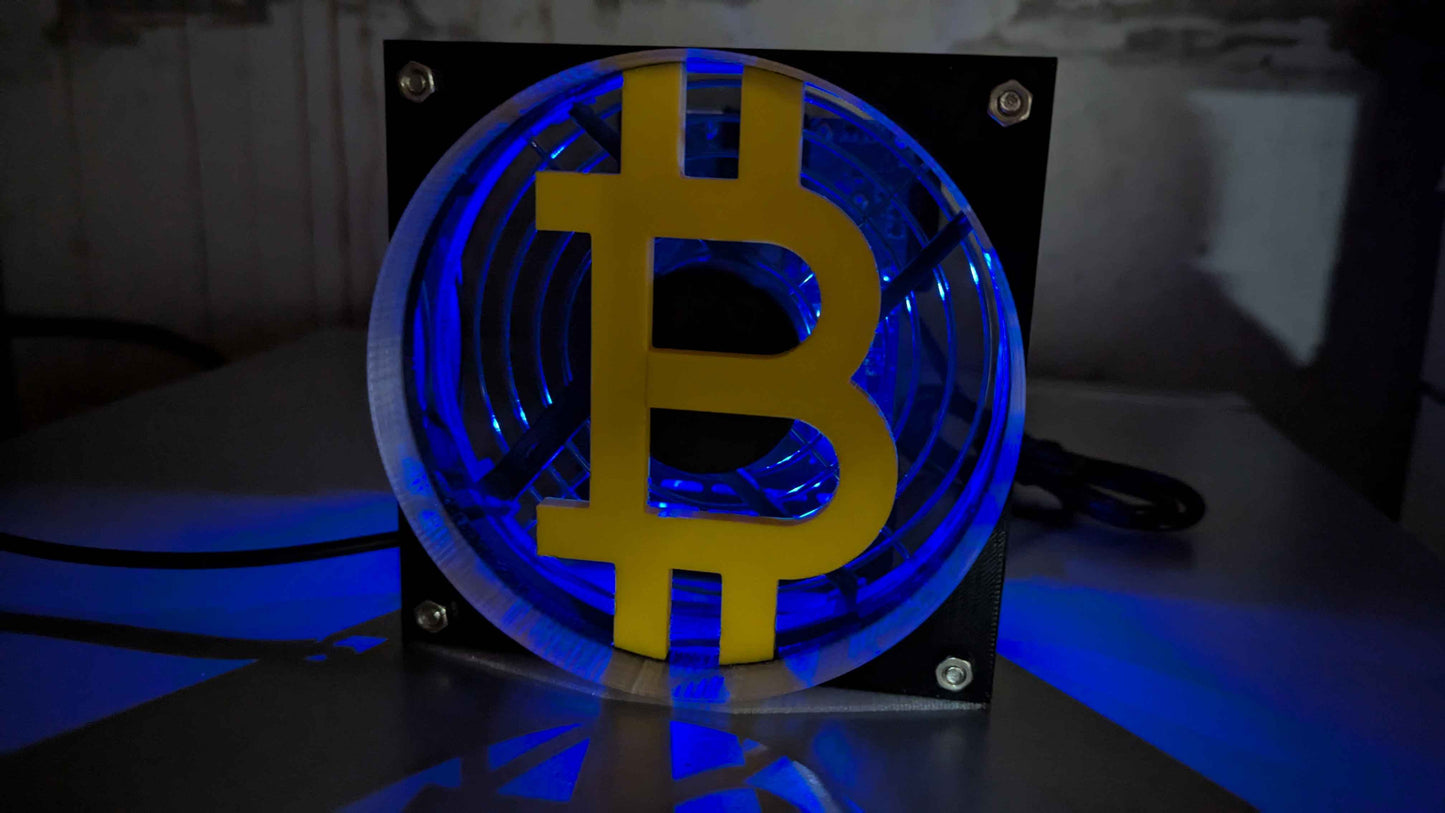 Bitcoin Fan Grill – A Touch of Crypto Bling for Your Rig (80mm/92mm/120mm)