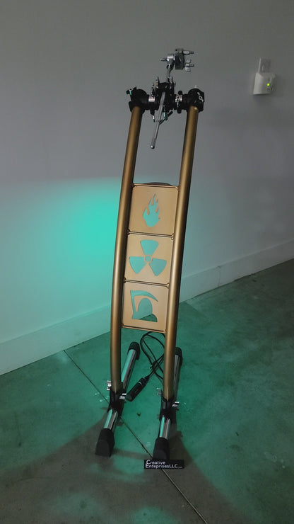 Custom Drum Module + Accessory Stand – Adjustable Mount, RGB Lighting, Personalized Panels